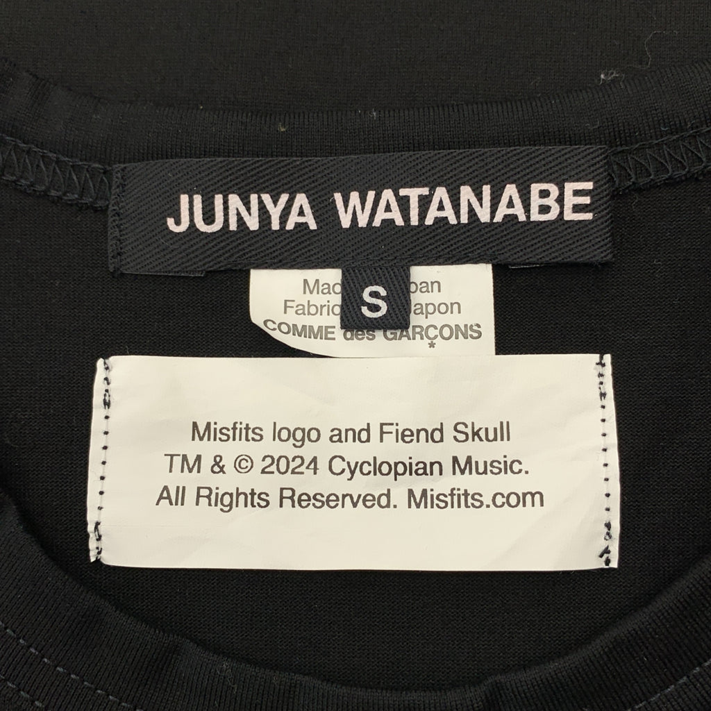 JUNYA WATANABE / 준야와타나베 | 2024AW | Misfits short sleeve tee 프린트 T셔츠 컷소우 | S |