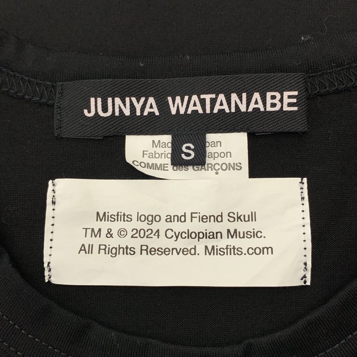 JUNYA WATANABE / 준야와타나베 | 2024AW | Misfits short sleeve tee 프린트 T셔츠 컷소우 | S |
