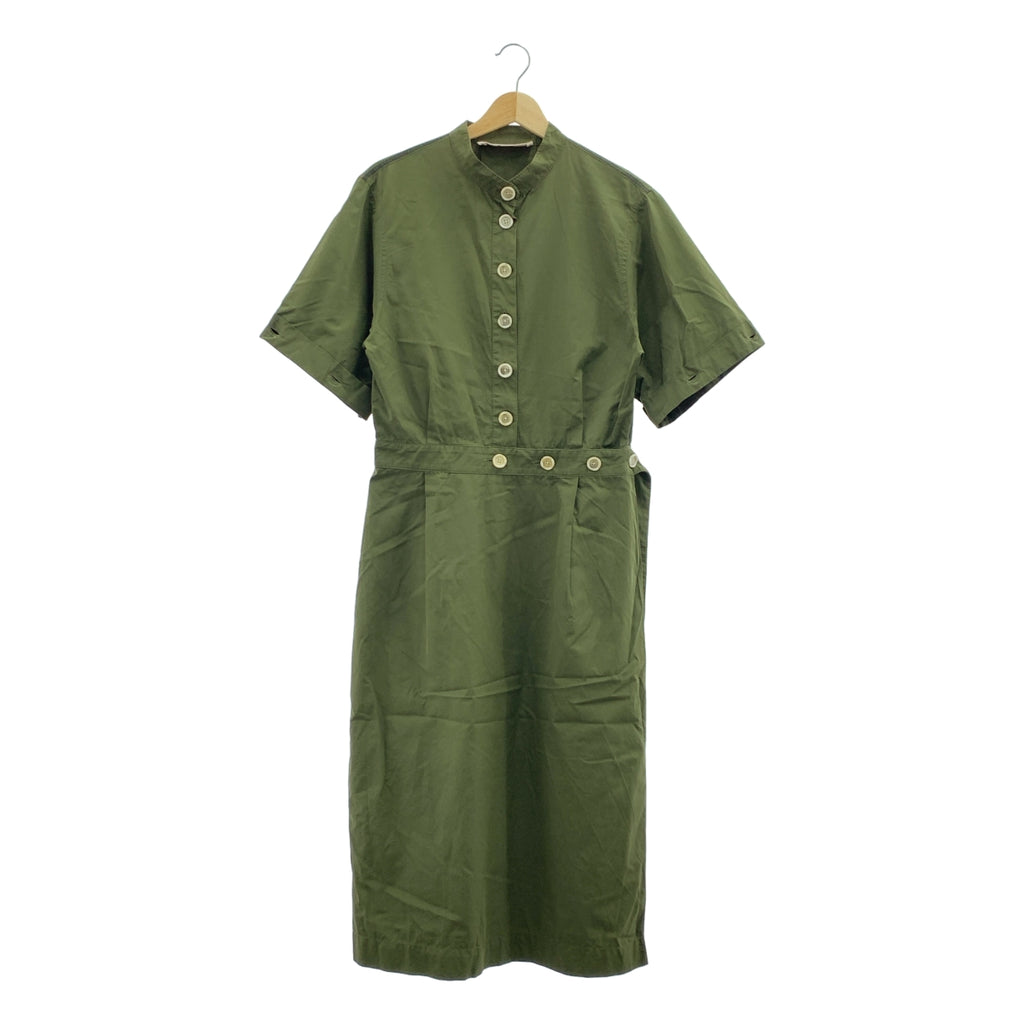 MARNI / 마르니 | 코튼 포플린 소매 전환 스탠드 컬러 셔츠 원피스 | 42 |