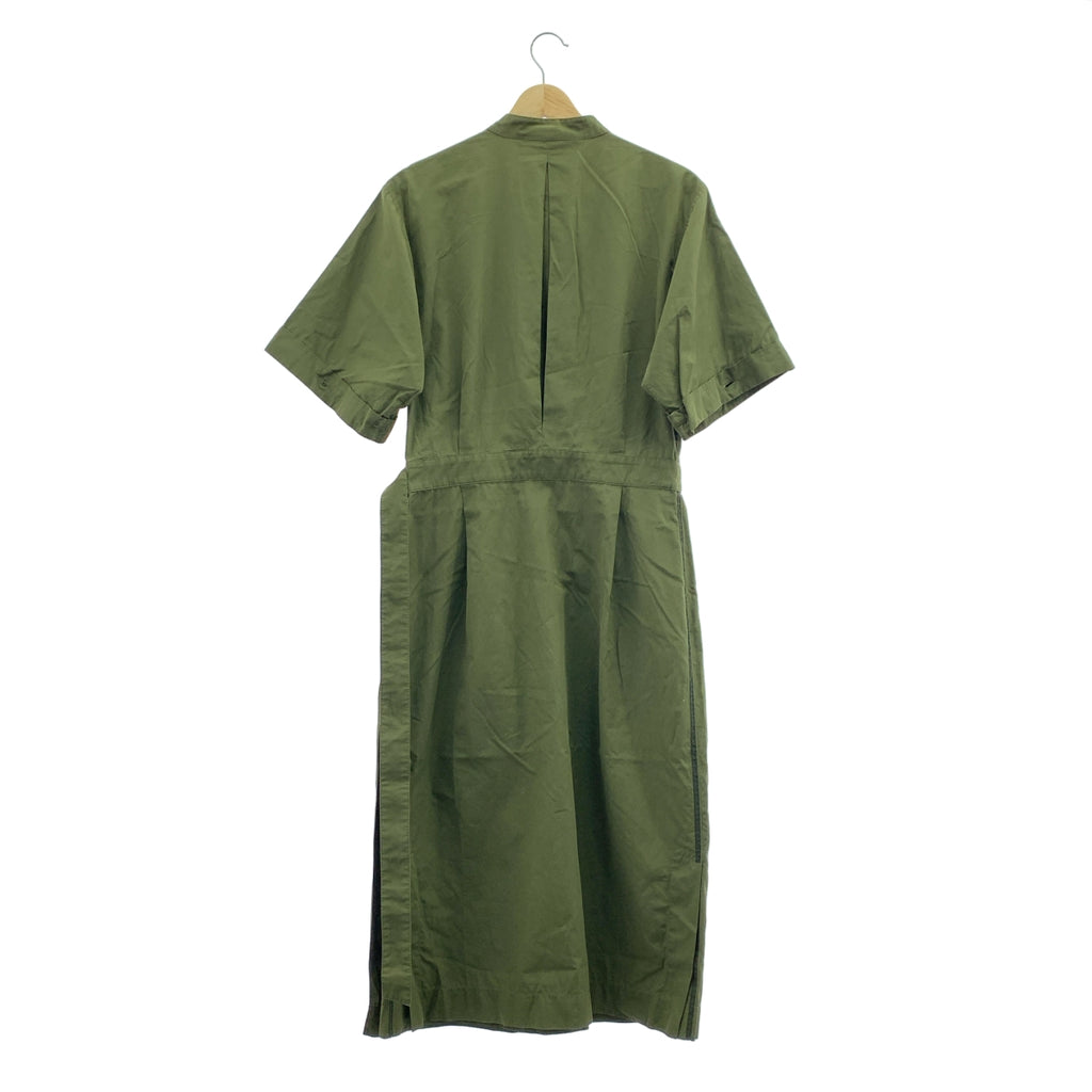 MARNI / 마르니 | 코튼 포플린 소매 전환 스탠드 컬러 셔츠 원피스 | 42 |