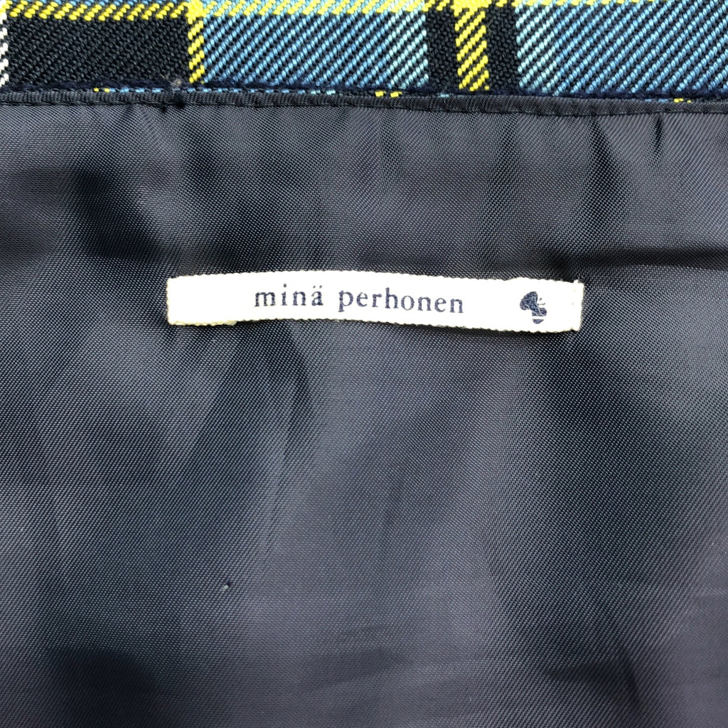 mina perhonen / ミナペルホネン | tartan タータン / シルク チェック タイトスカート |