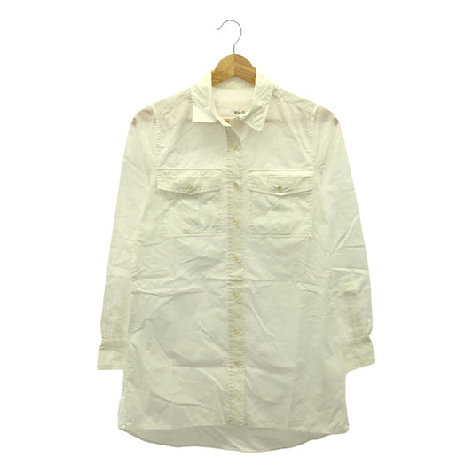 Whim Gazette | Cotton Double Pocket Shirt | F | White | Women's