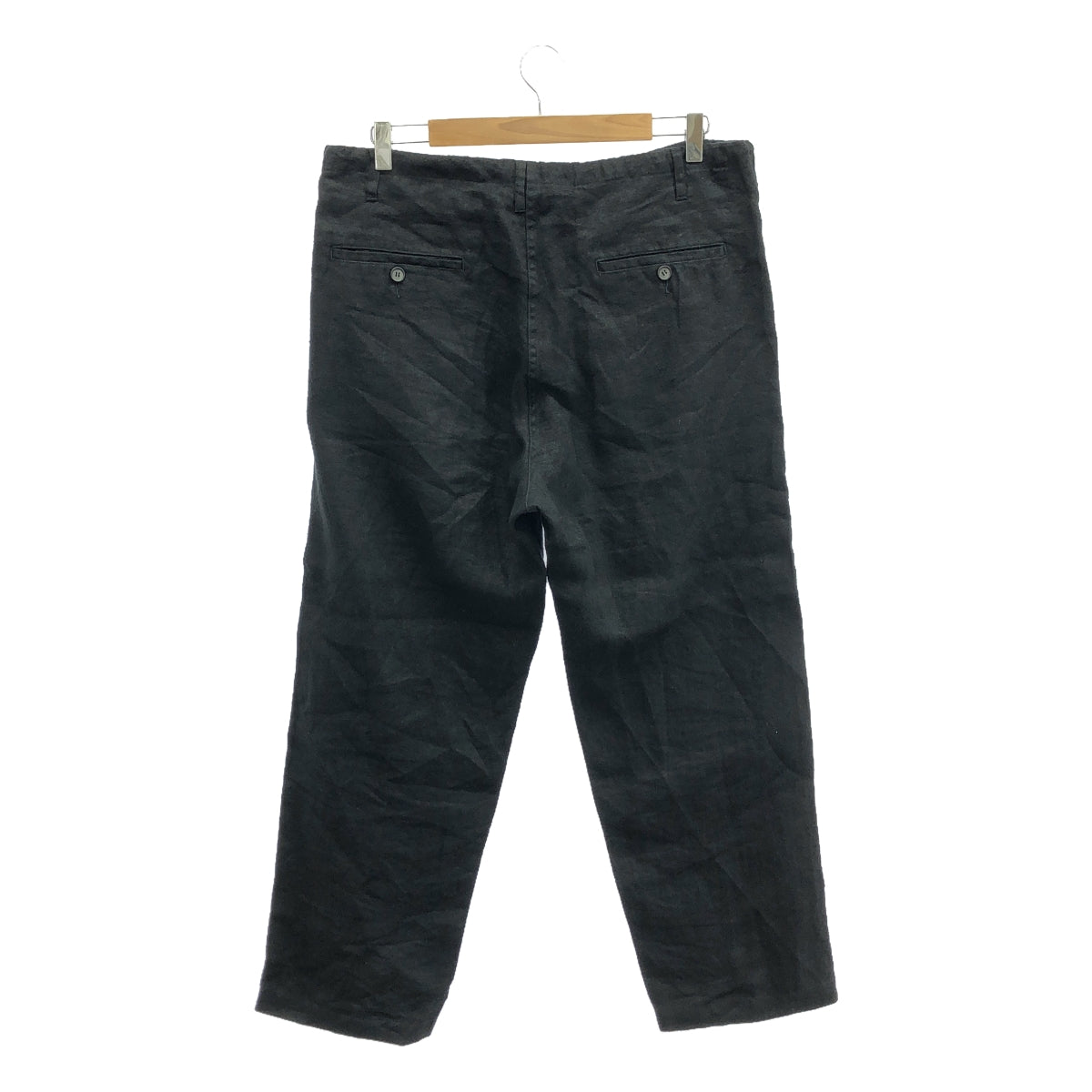 Ron Herman | Jet Black Suede Hemp Jacket / String Pants / Set Linen Jacket &amp; Pants | S | Men's