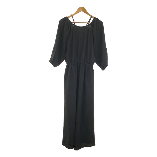 [Good Condition] WHYTO / White | VOLUME SLEEVE DRESS / Volume Sleeve Dress One Piece | 38 | Black | Women's