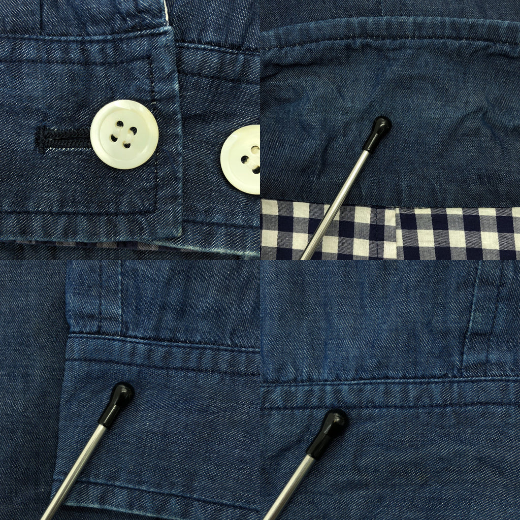 COMME des GARCONS HOMME / 콤데 갤슨 옴므 | 1990s | 더블 어저스터 풀 Zip 재킷 블루존 | M |