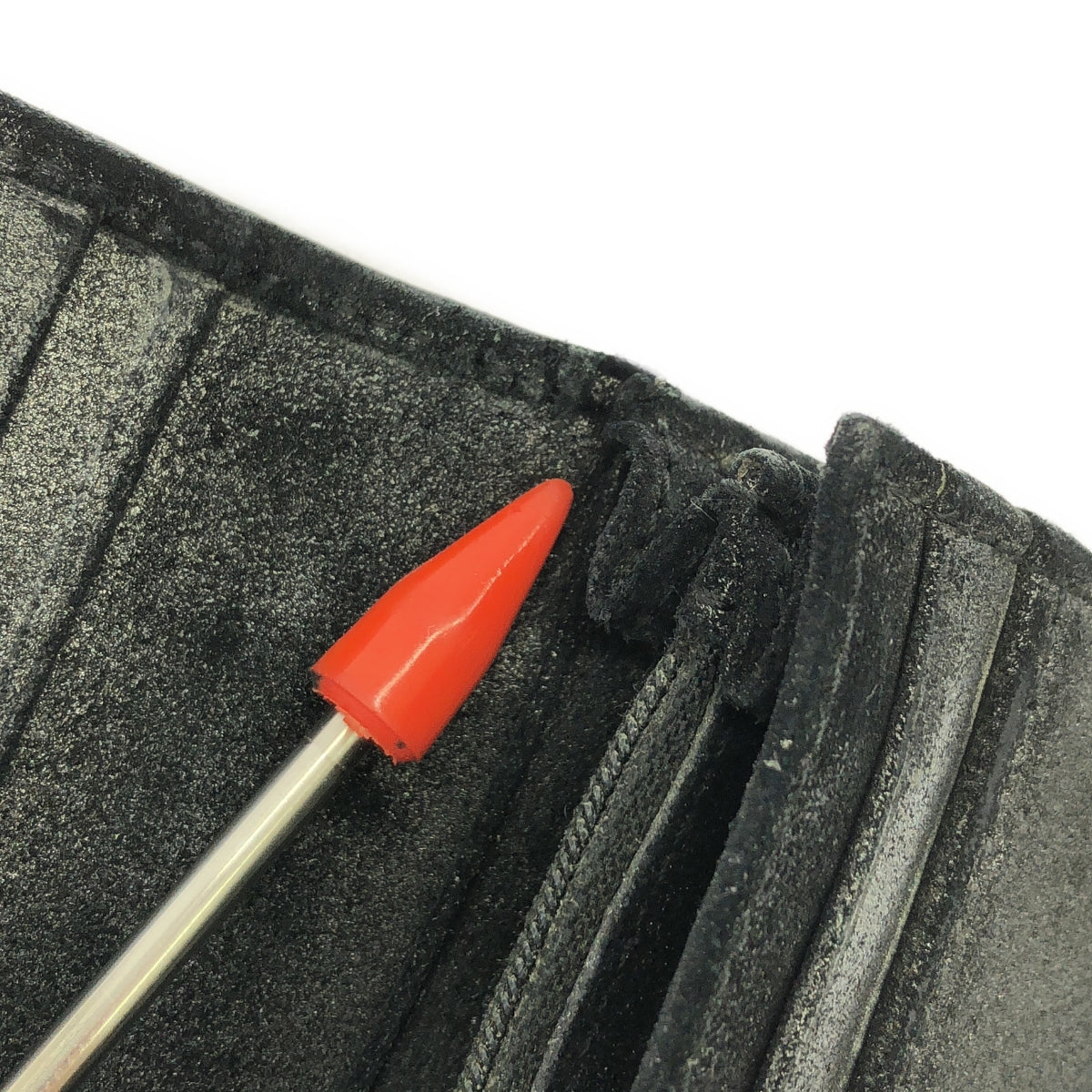 JIMMY CHOO / ジミーチュウ | スタースタッズ グリッターレザー 長財布 | ブラック / シルバー | レディース