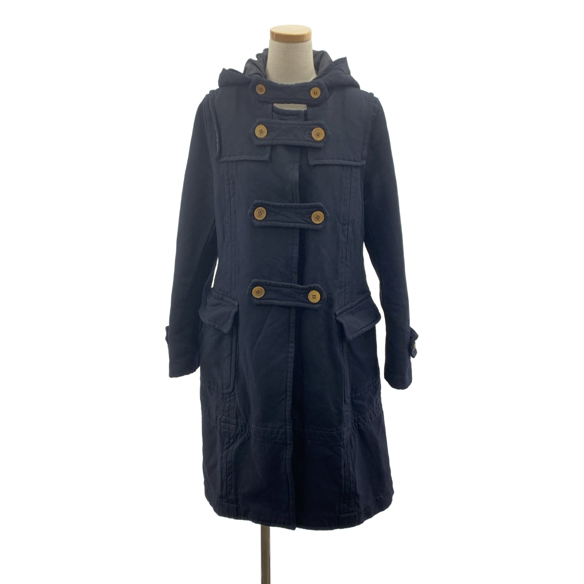 COMME des GARCONS COMME des GARCONS / Comme des | 2005秋冬 |產品染色聚酯縮水連帽大衣 |中號 |海軍|女性的