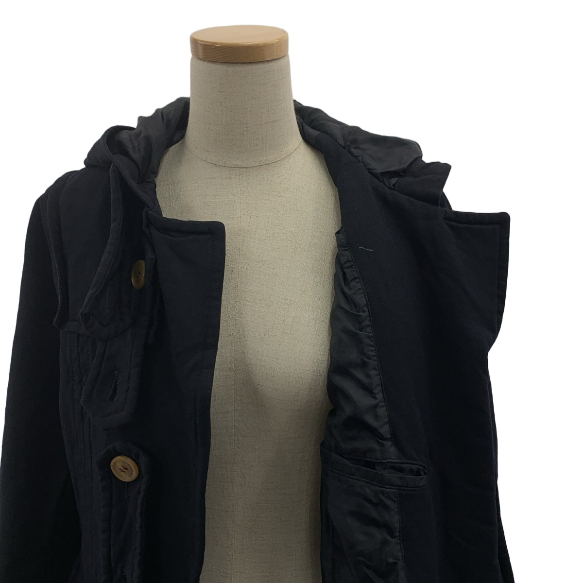 COMME des GARCONS COMME des GARCONS / Comme des | 2005秋冬 |產品染色聚酯縮水連帽大衣 |中號 |海軍|女性的
