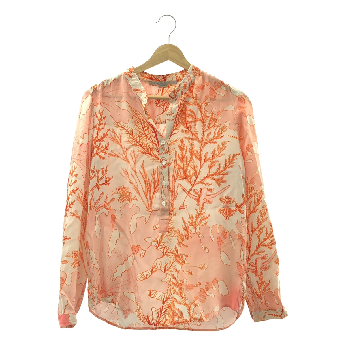 STELLA McCARTNEY | 絲質印花立領襯衫 | 36碼 | 女款