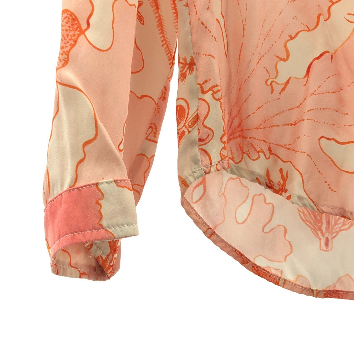 STELLA McCARTNEY | 絲質印花立領襯衫 | 36碼 | 女款