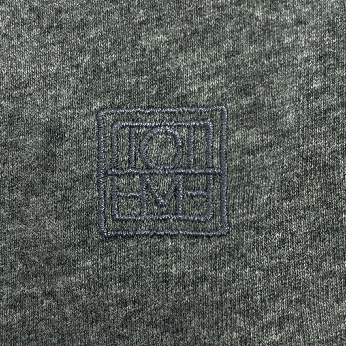 TOTEME / トーテム | コットン ロゴ刺しゅう Tシャツ | XS | グレー | レディース