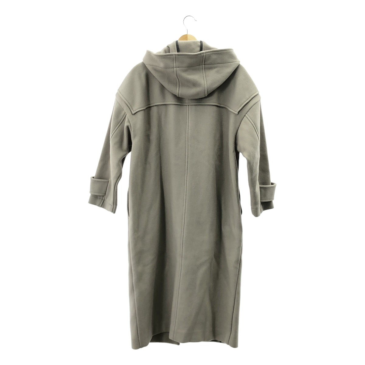 uncrave | 羊毛麥爾登呢粗呢連帽大衣 | 0 碼 | 淺灰色 | 女款