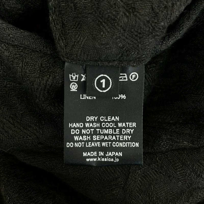 KLASICA / クラシカ | 総柄 ジャガード 裾アジャスター ドローストリング タック ワイドパンツ |