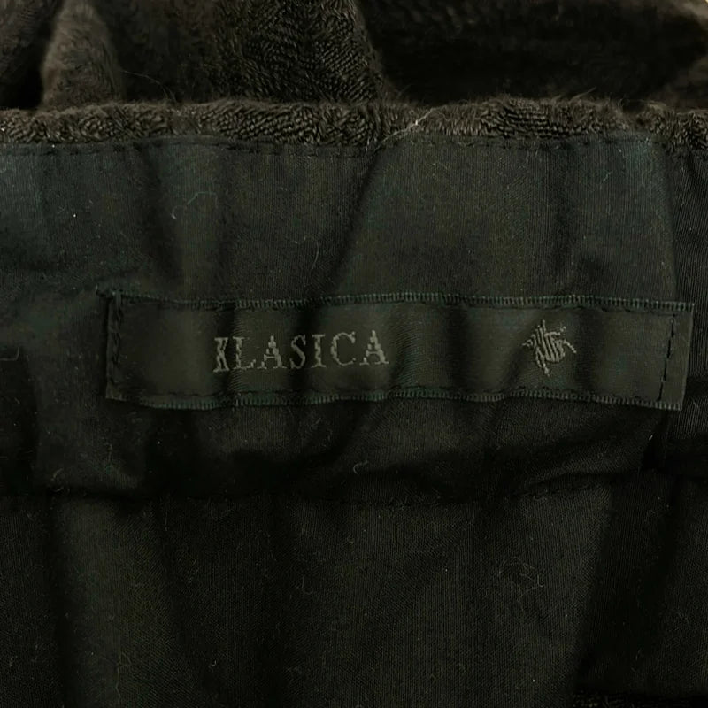 KLASICA / クラシカ | 総柄 ジャガード 裾アジャスター ドローストリング タック ワイドパンツ |