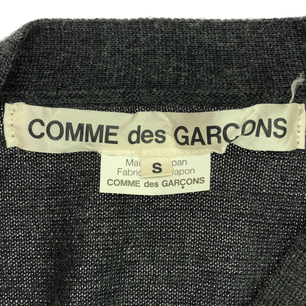 COMME des GARCONS | 2014秋冬 |長袖針織開襟衫 | S |深灰色 |女性的
