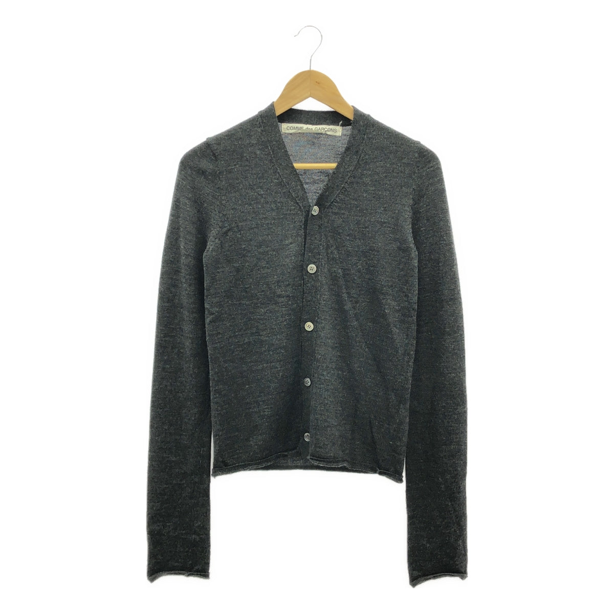 COMME des GARCONS | 2014秋冬 |長袖針織開襟衫 | S |深灰色 |女性的