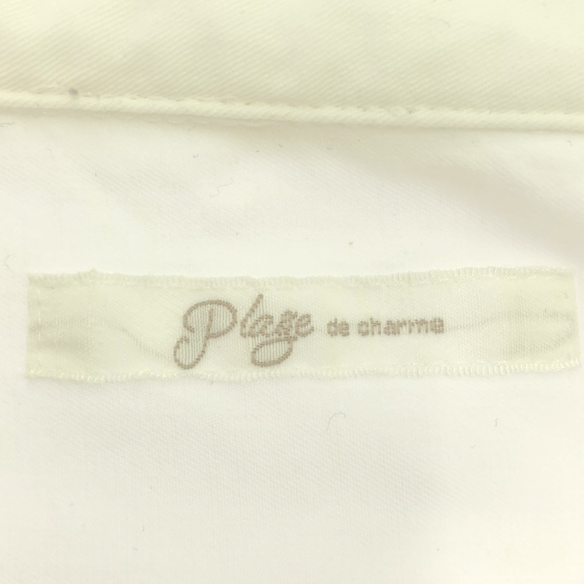 Plage / Plage | 2021SS | Nidom bio washer shirt | F | White | Women's