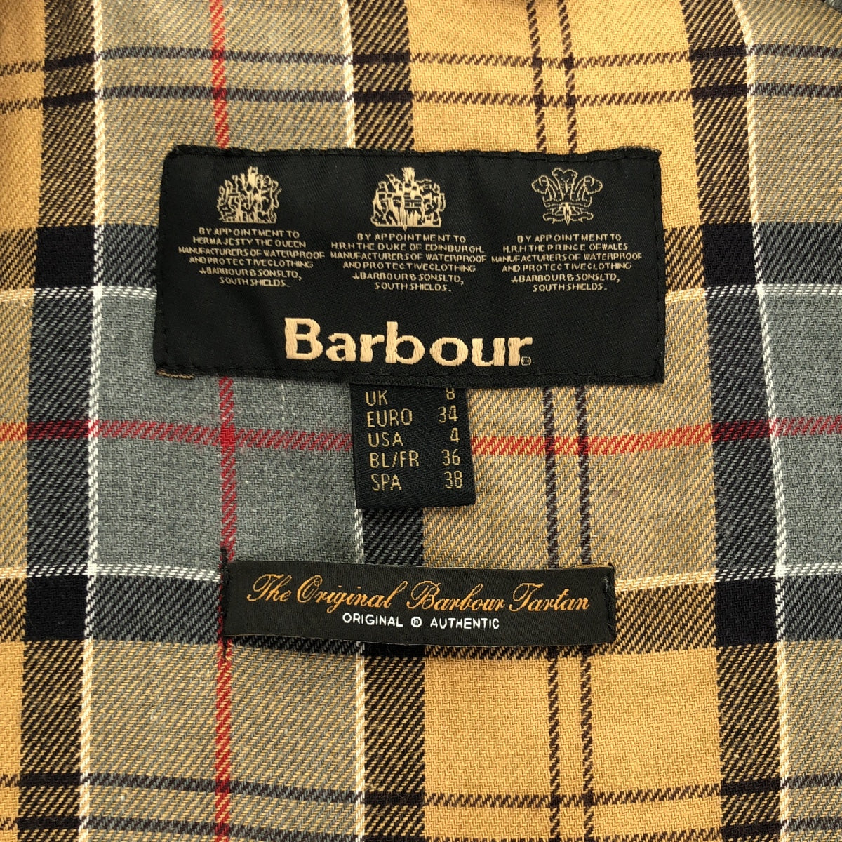 Barbour | 油浸腰帶風衣，全印花襯裡 | 尺寸 8 | 女款
