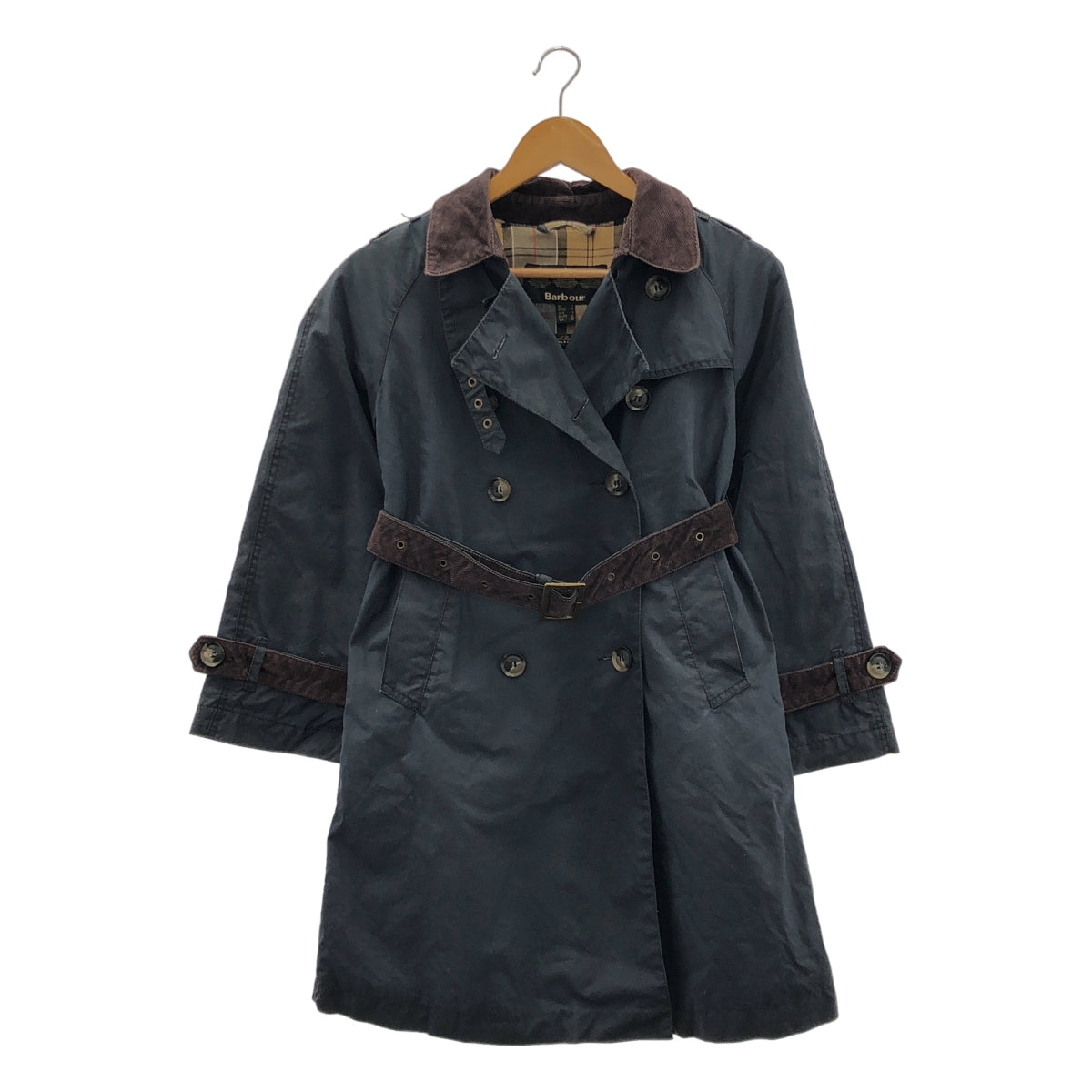 Barbour | 油浸腰帶風衣，全印花襯裡 | 尺寸 8 | 女款