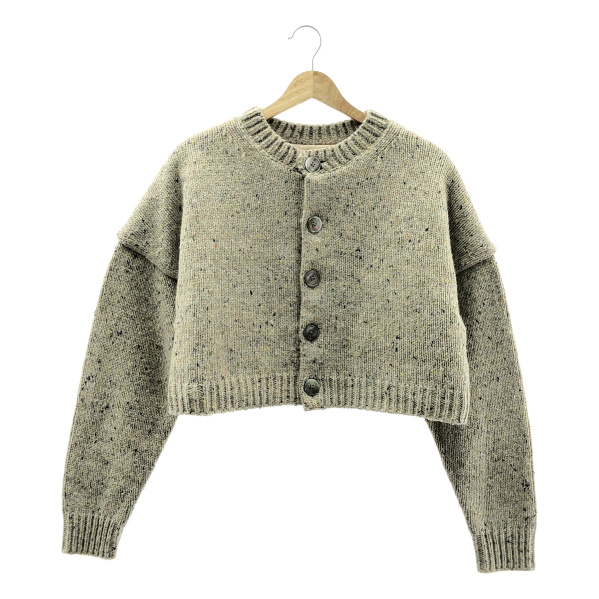 THE SHISHIKUI / シシクイ | Mix cardigan クルーネック カーディガン | F |