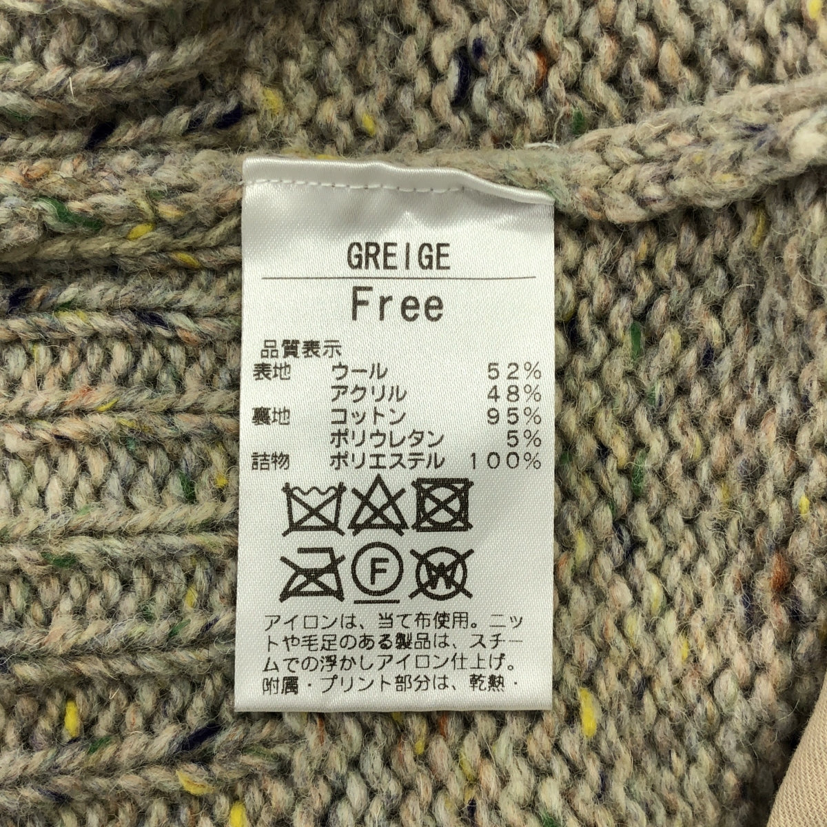 THE SHISHIKUI / シシクイ | Mix cardigan クルーネック カーディガン | F |
