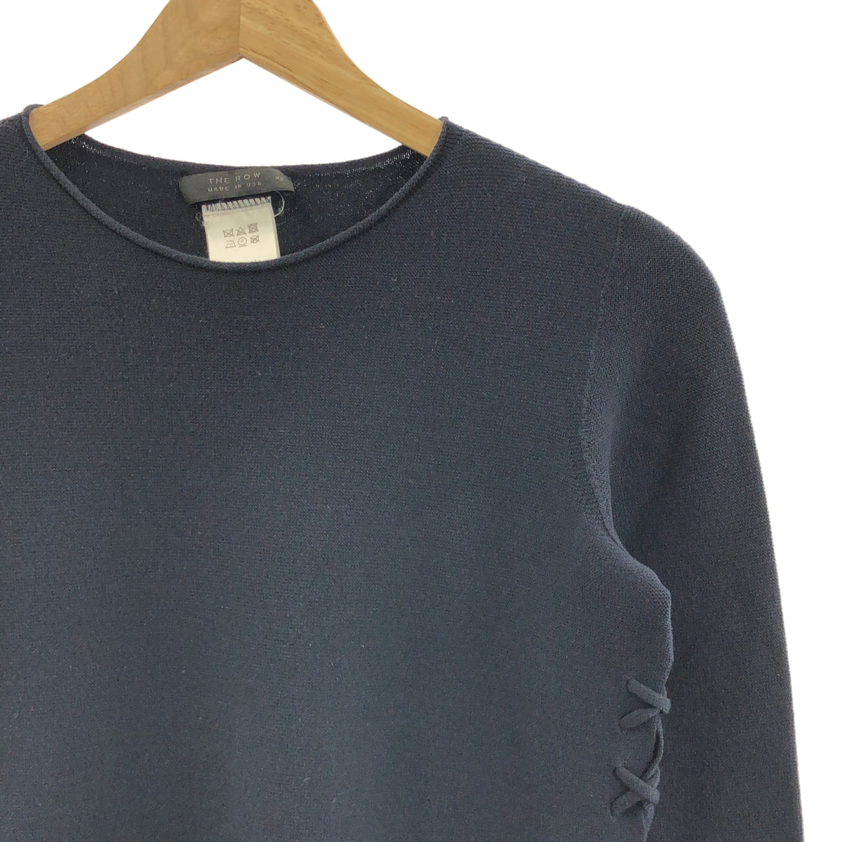 THE ROW | 側繫帶圓領毛衣 | XS | 女款