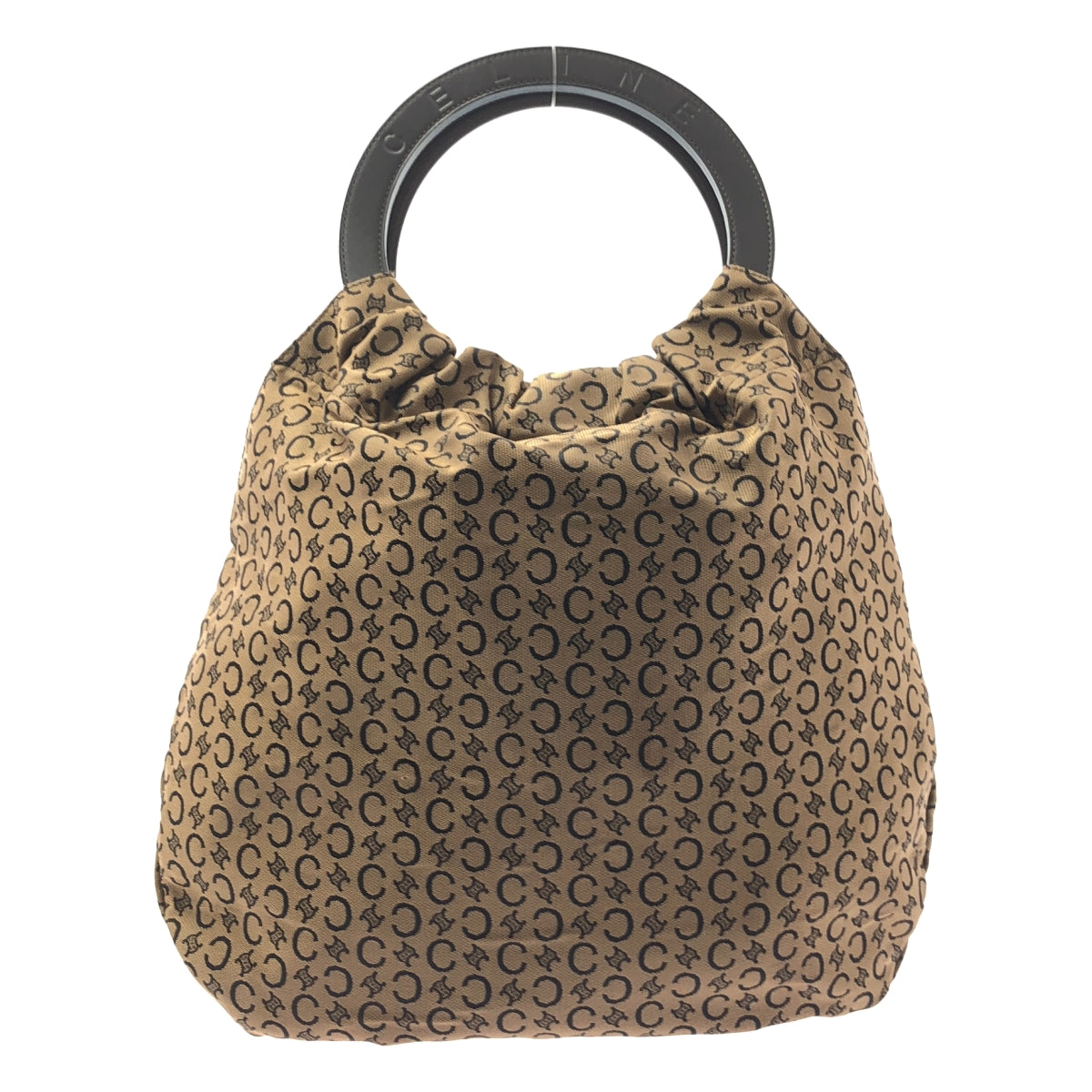CELINE / セリーヌ | マカダム柄 サークルハンドル キャンバス ハンドバッグ |