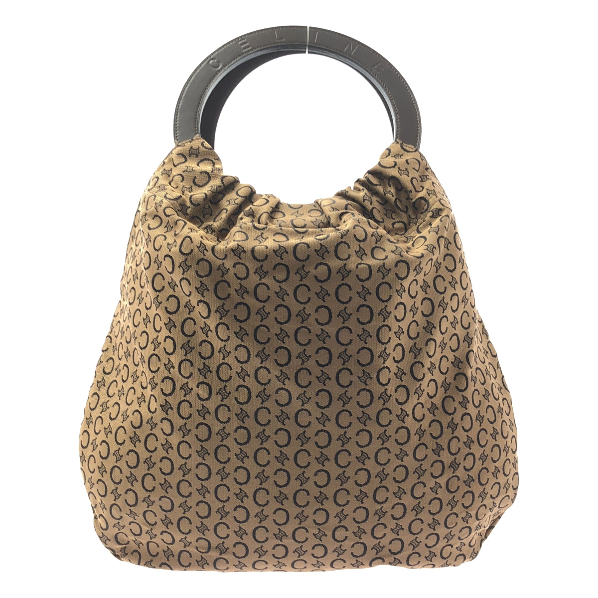 CELINE / セリーヌ | マカダム柄 サークルハンドル キャンバス ハンドバッグ |