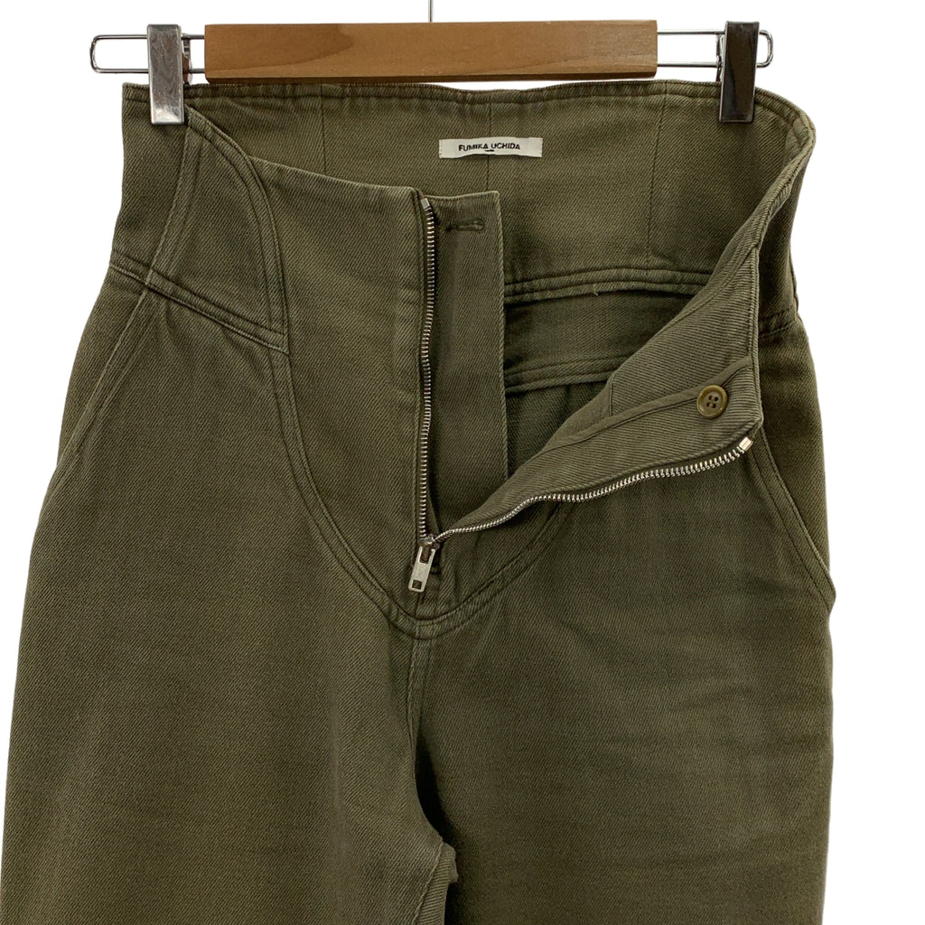 FUMIKA UCHIDA / フミカウチダ | コルセット デニムパンツ | 36 | カーキ | レディース