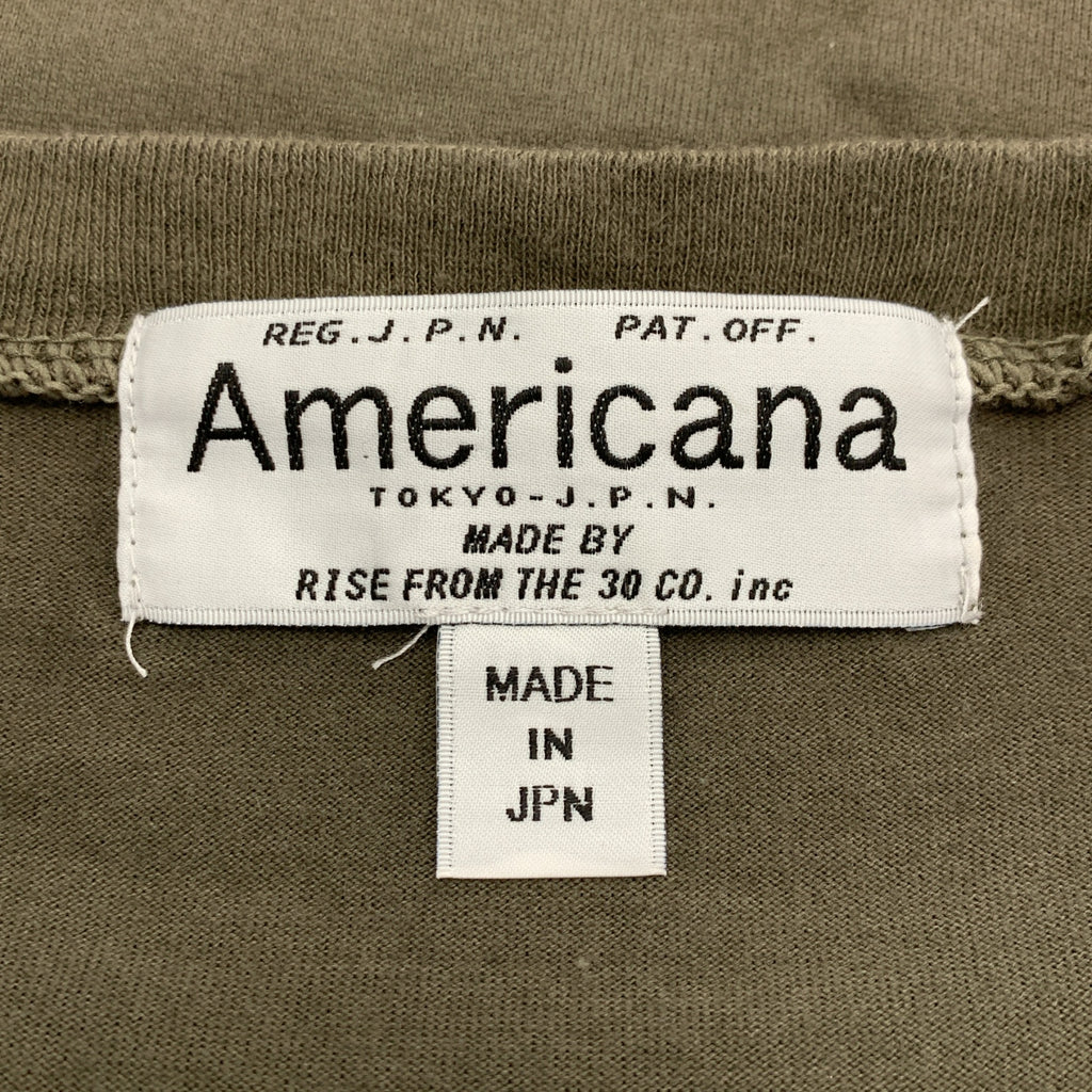 Americana / 아메리카나 | 엠브로이드 로고 민소매 오버 컷 톱 티셔츠 | F | 여성