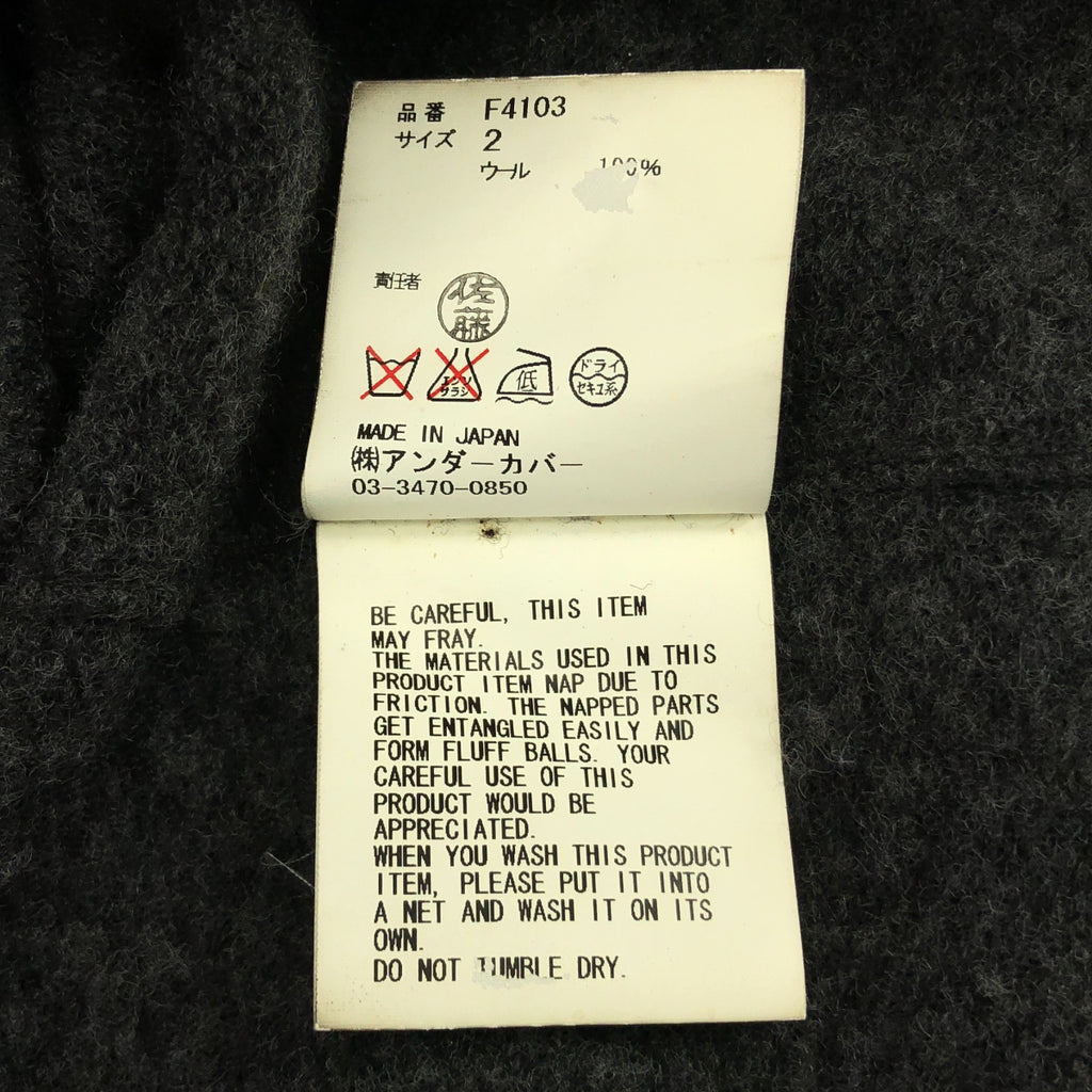 UNDERCOVERISM / 언더카바이즘 | 울 엘보 패치 니트 테일러드 재킷 | 2 | 맨즈