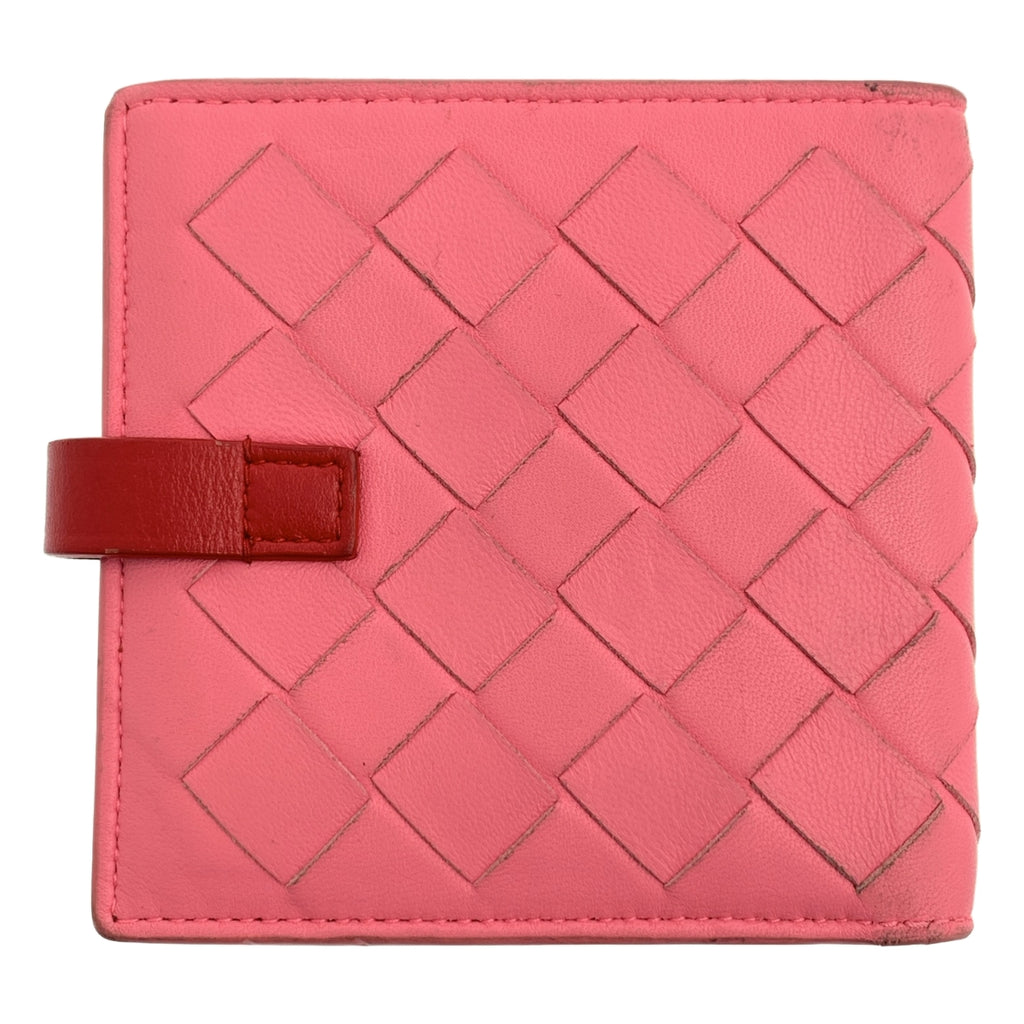 BOTTEGA VENETA / 보테가 베네타 | 인트레치아토 가죽 접이식 지갑 |