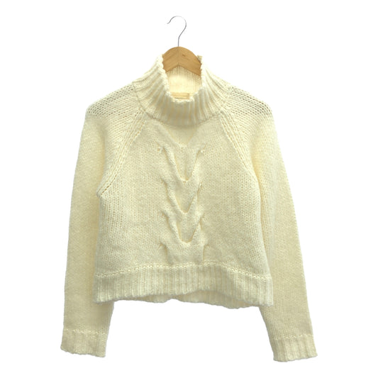 TODAYFUL | Wool blend high neck cable knit | F | White | Women's