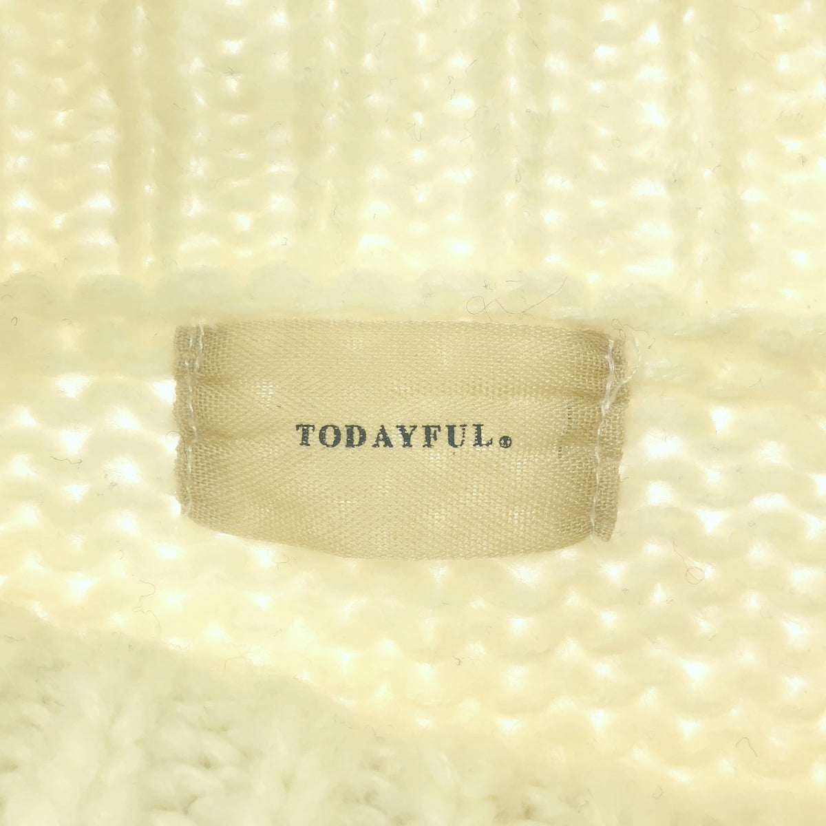 TODAYFUL / トゥデイフル | ウール混 ハイネック ケーブル