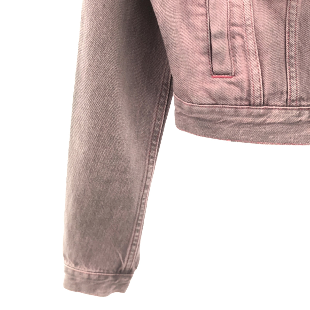 [新品] MM6 Maison Margiela | 2023SS | G-Jean 短版牛仔夾克 | 40 |紫色 |女性的