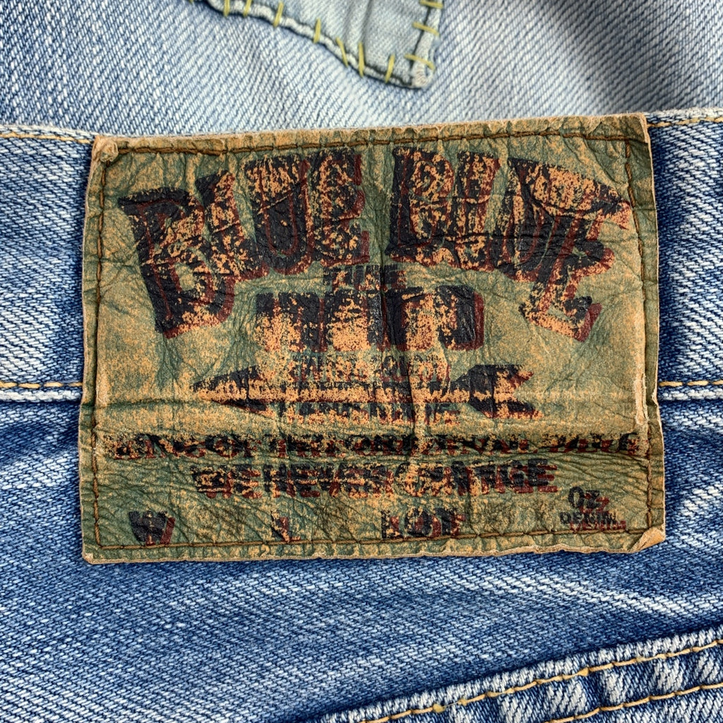 藍色 | Talon 拉鍊/做舊修補牛仔褲 | 尺寸 29 | 男士