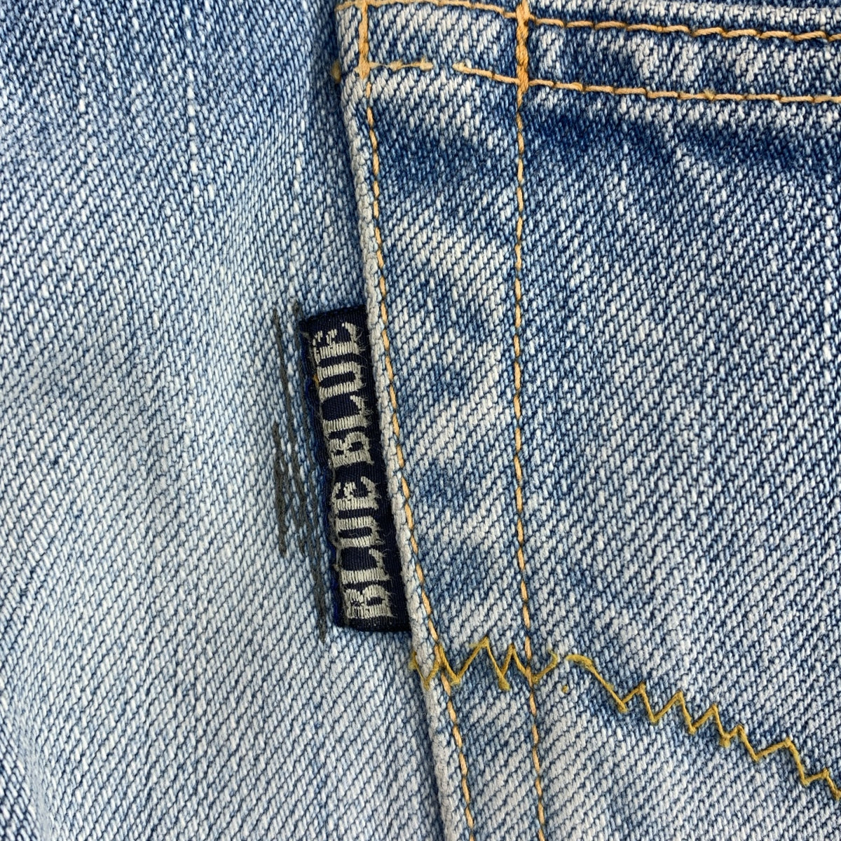 藍色 | Talon 拉鍊/做舊修補牛仔褲 | 尺寸 29 | 男士