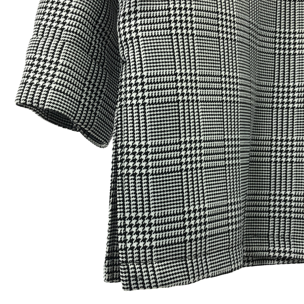 [狀況極佳] AMERI x N.HOOLYWOOD 格紋襯衫夾克，全襯裡，小碼，白色/黑色，女款