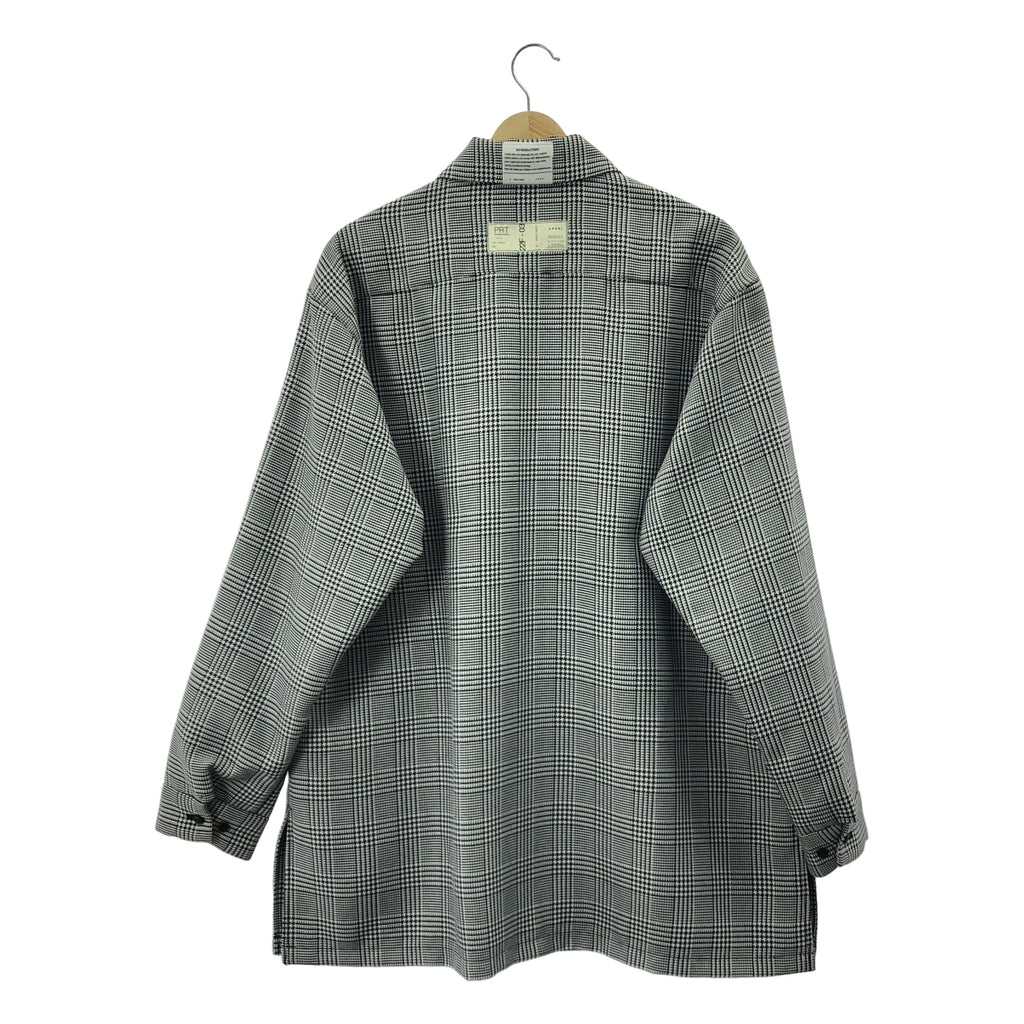 【미품】 AMERI / 아메리 | × N.HOOLYWOOD / 엔 할리우드 CHECK SHIRT JACKET / 오버 셔츠 재킷 / 총 안감 | S | 화이트 / 블랙 | 여성