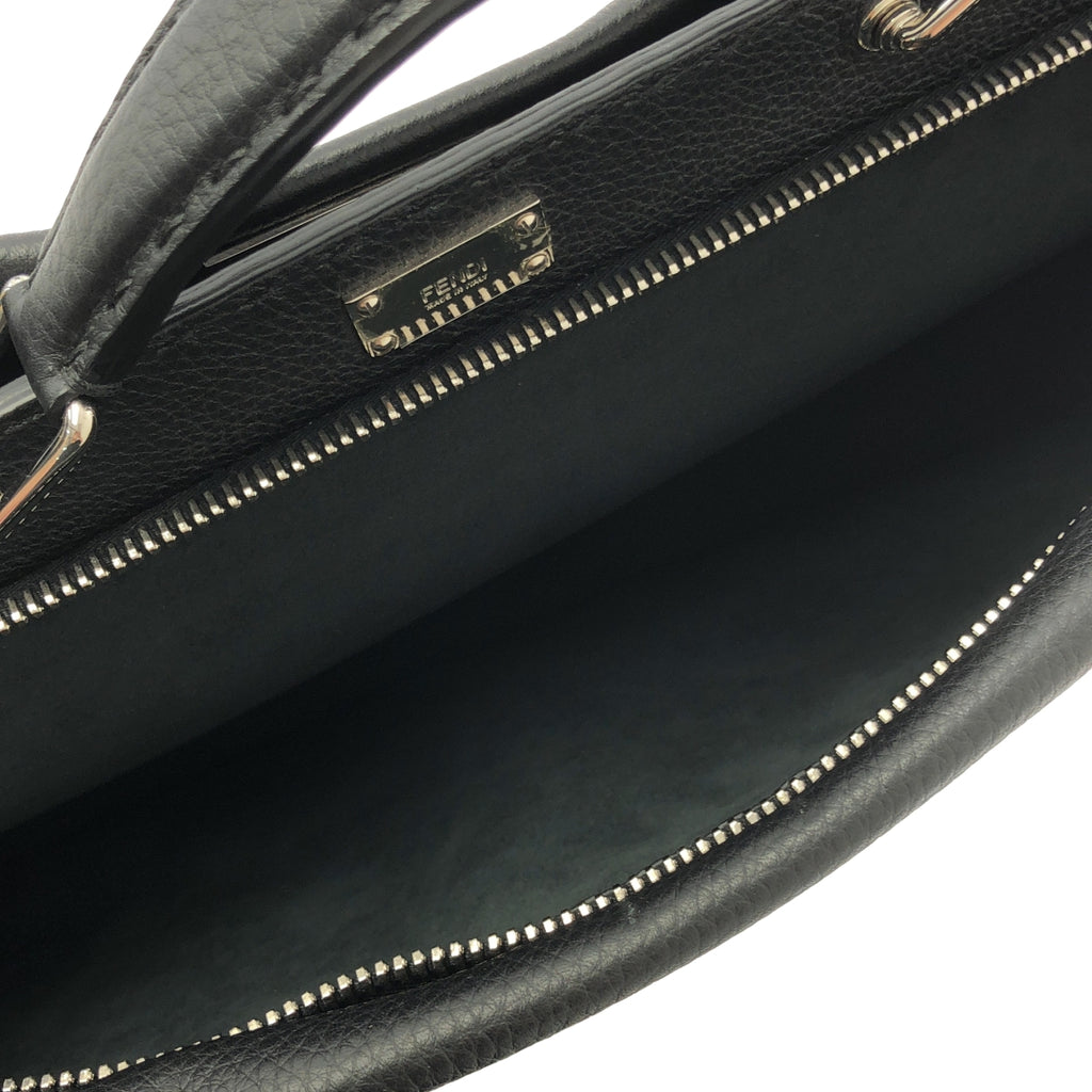 【美品】  FENDI / フェンディ | セレリア ピーカブー アイコニック バグズアイ 2way レザー ブリーフケース | ブラック | メンズ