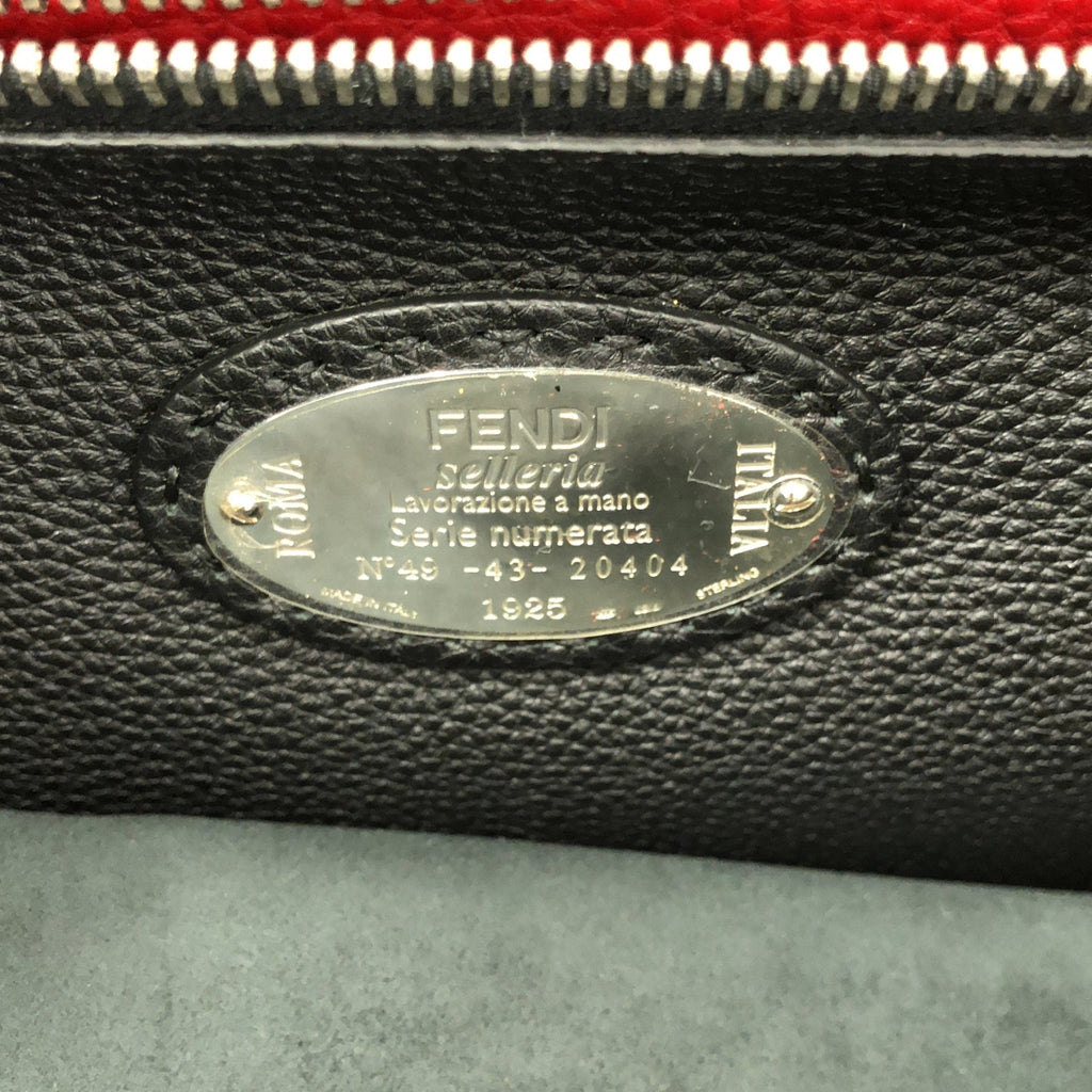 【美品】  FENDI / フェンディ | セレリア ピーカブー アイコニック バグズアイ 2way レザー ブリーフケース | ブラック | メンズ