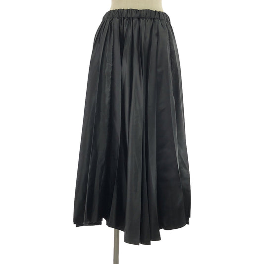 BLACK COMME des GARCONS | 2023SS | Polyester drawstring pleated voluminous long skirt | S | Women's