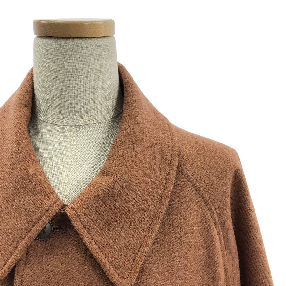 【美品】  POLYPLOID / ポリプロイド | LONG COAT C ステンカラー ウール ロングコート | 2 | ブラウン | メンズ