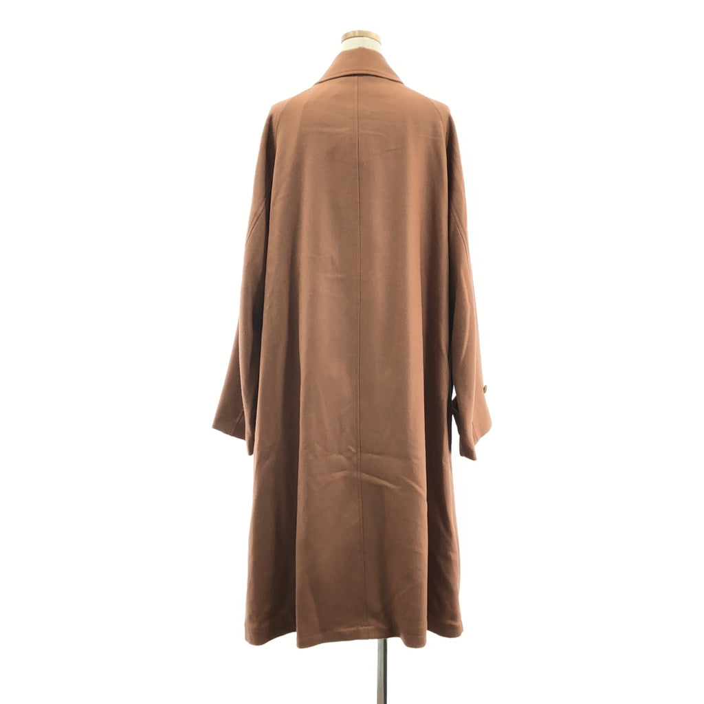 【美品】  POLYPLOID / ポリプロイド | LONG COAT C ステンカラー ウール ロングコート | 2 | ブラウン | メンズ