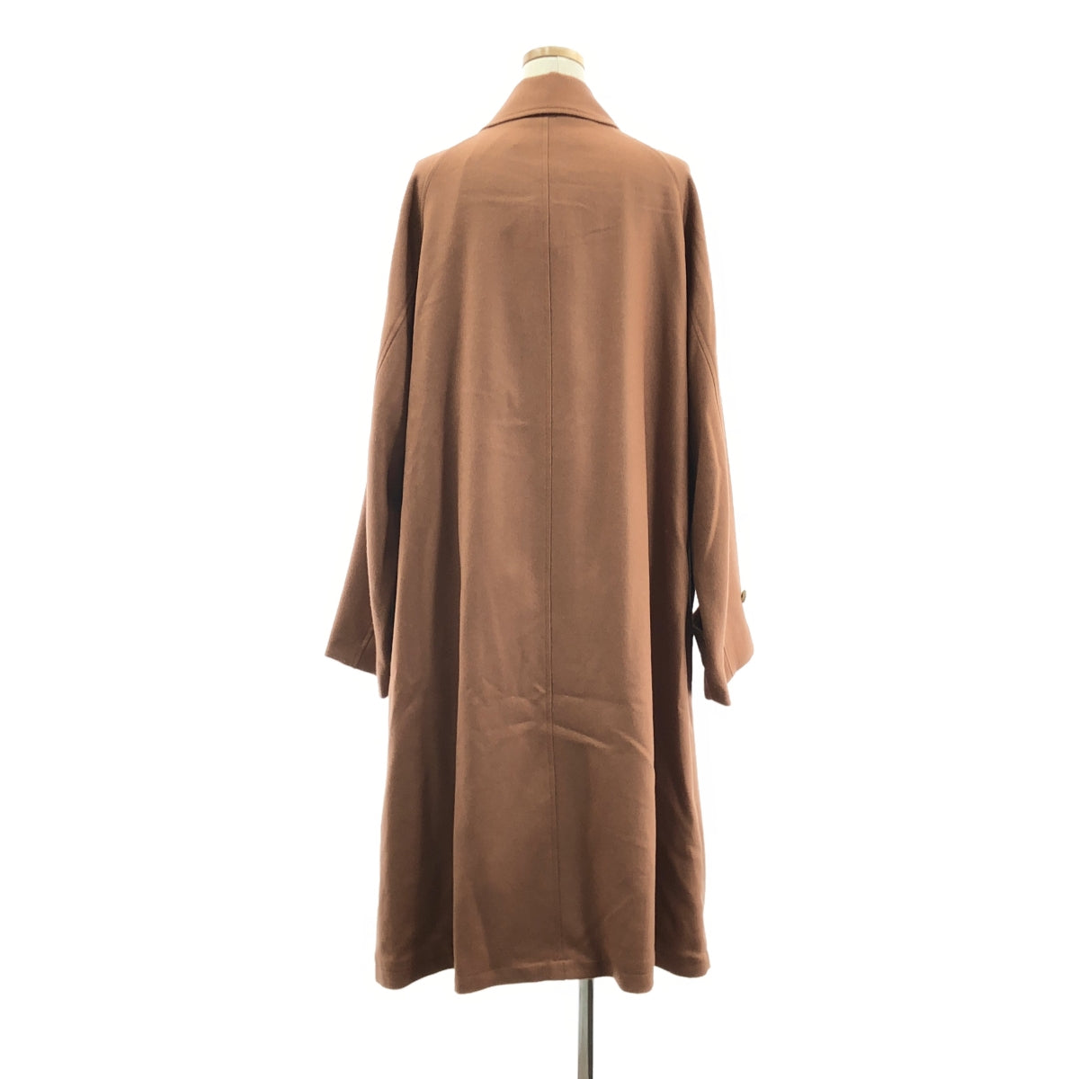 【美品】  POLYPLOID / ポリプロイド | LONG COAT C ステンカラー ウール ロングコート | 2 | ブラウン | メンズ