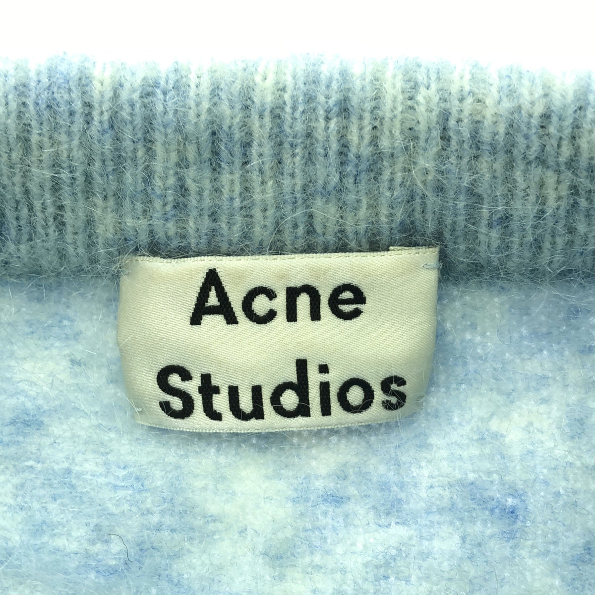 Acne Studios | Dramatic Mohair Pullover Knit | XXS | Blue | Women's