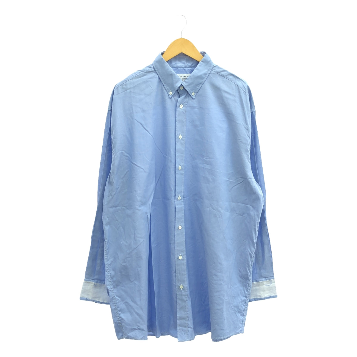 Maison Margiela / メゾンマルジェラ | 2021AW | Plain Oversized Shirt コットン オーバーサイズ シャツ | 39 | ブルー | メンズ