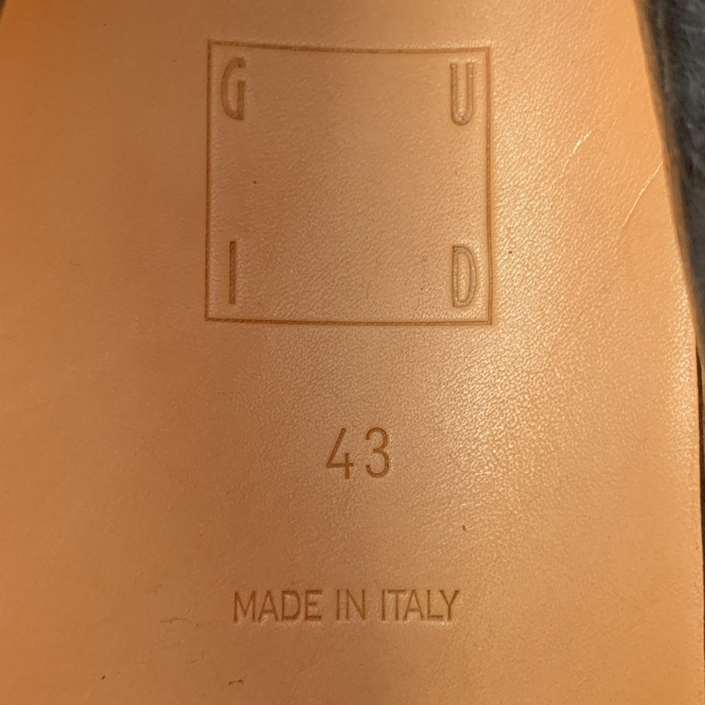 GUIDI | 2024 秋冬 | VS01 TREK SOFT HORSE FULL GRAIN / 前拉鍊靴，馬皮和 Vibram 鞋底 | 尺寸 43 | 男款