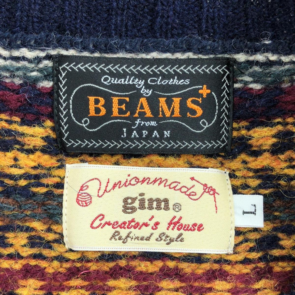 BEAMS PLUS | xgim / 費爾島羊毛針織背心 | L 碼 |