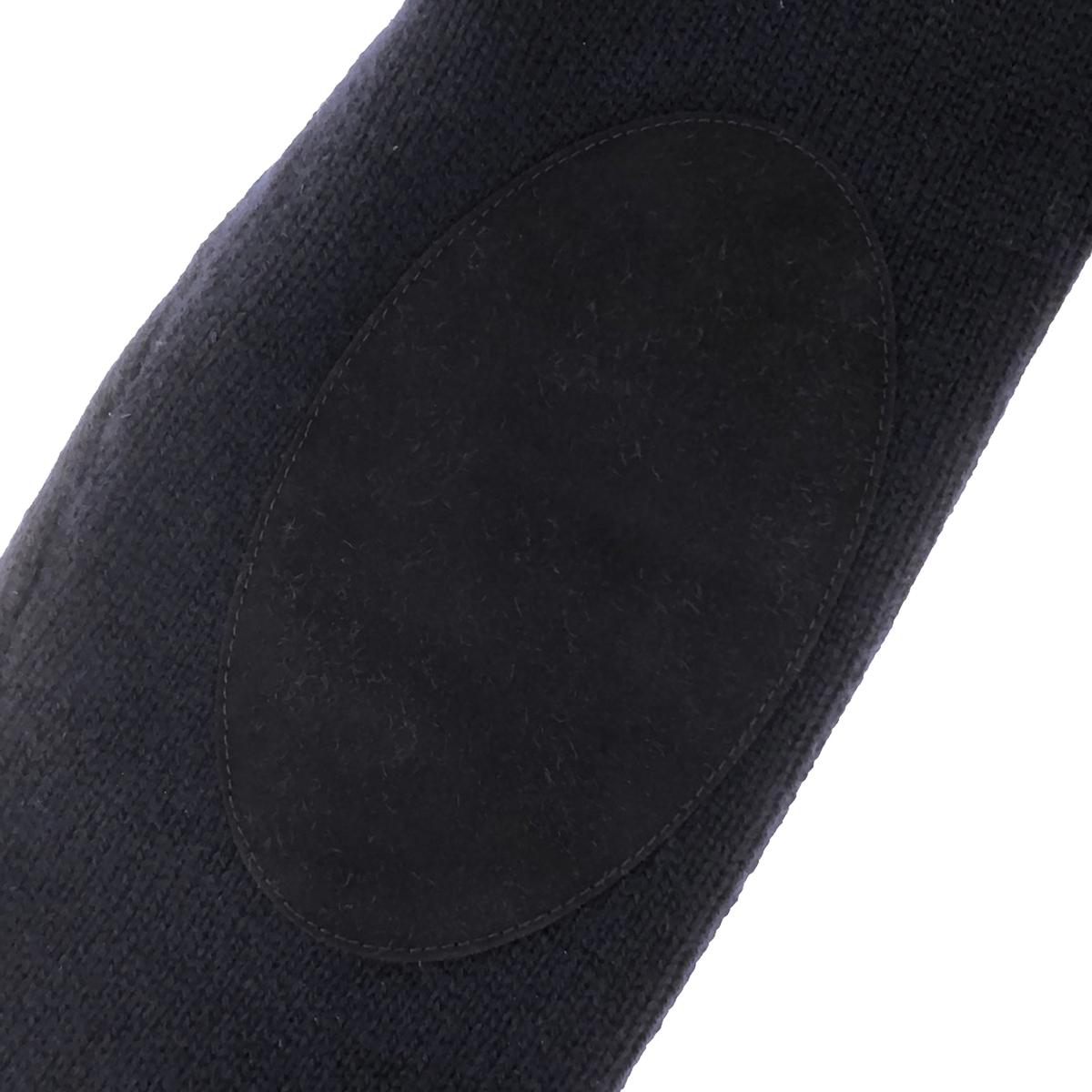 Maison Margiela | 2022AW | Destroyed Layered Leather Elbow Patch Over Knit | M | Men's